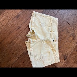 Light yellow shorts